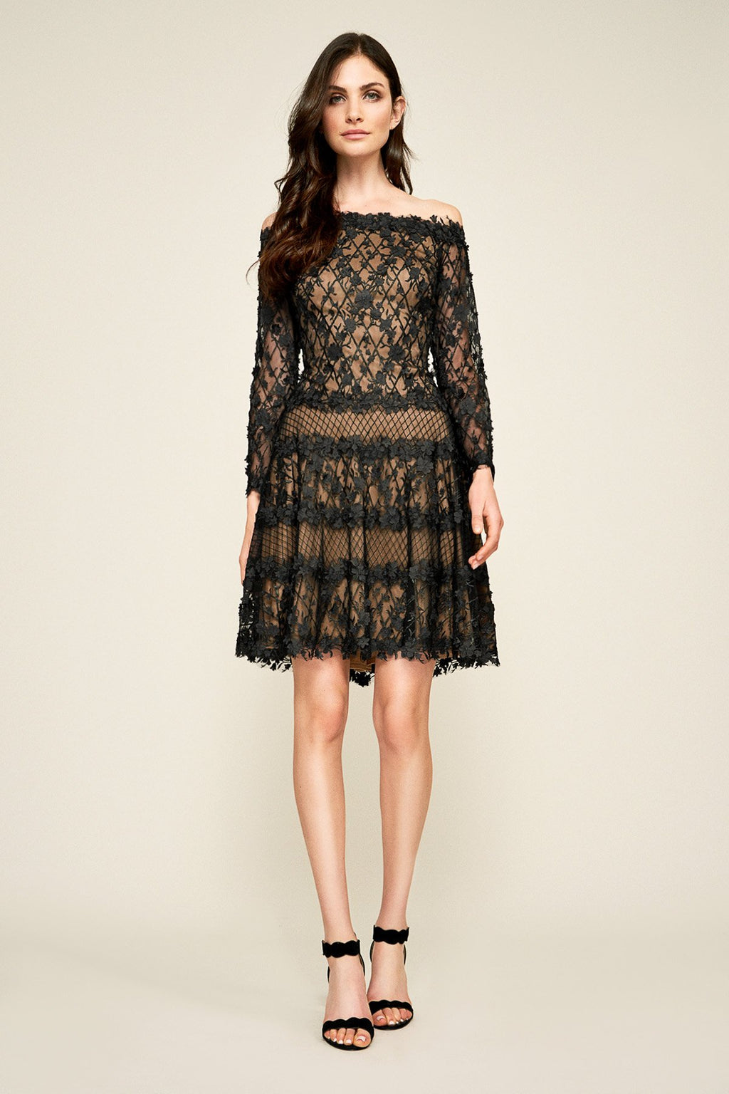 Tadashi Shoji - Alder Embroidered Tulle Dress