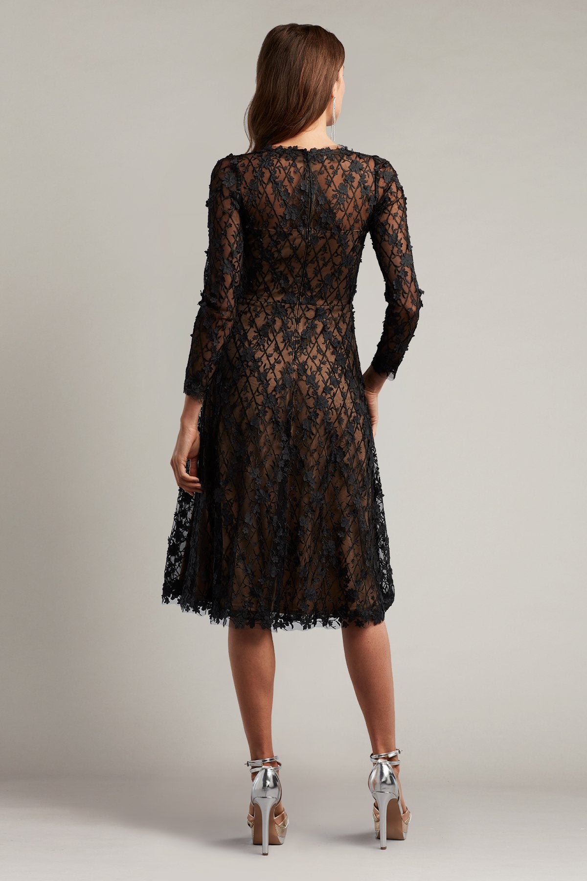 Binx Embroidery Tea-Length Dress