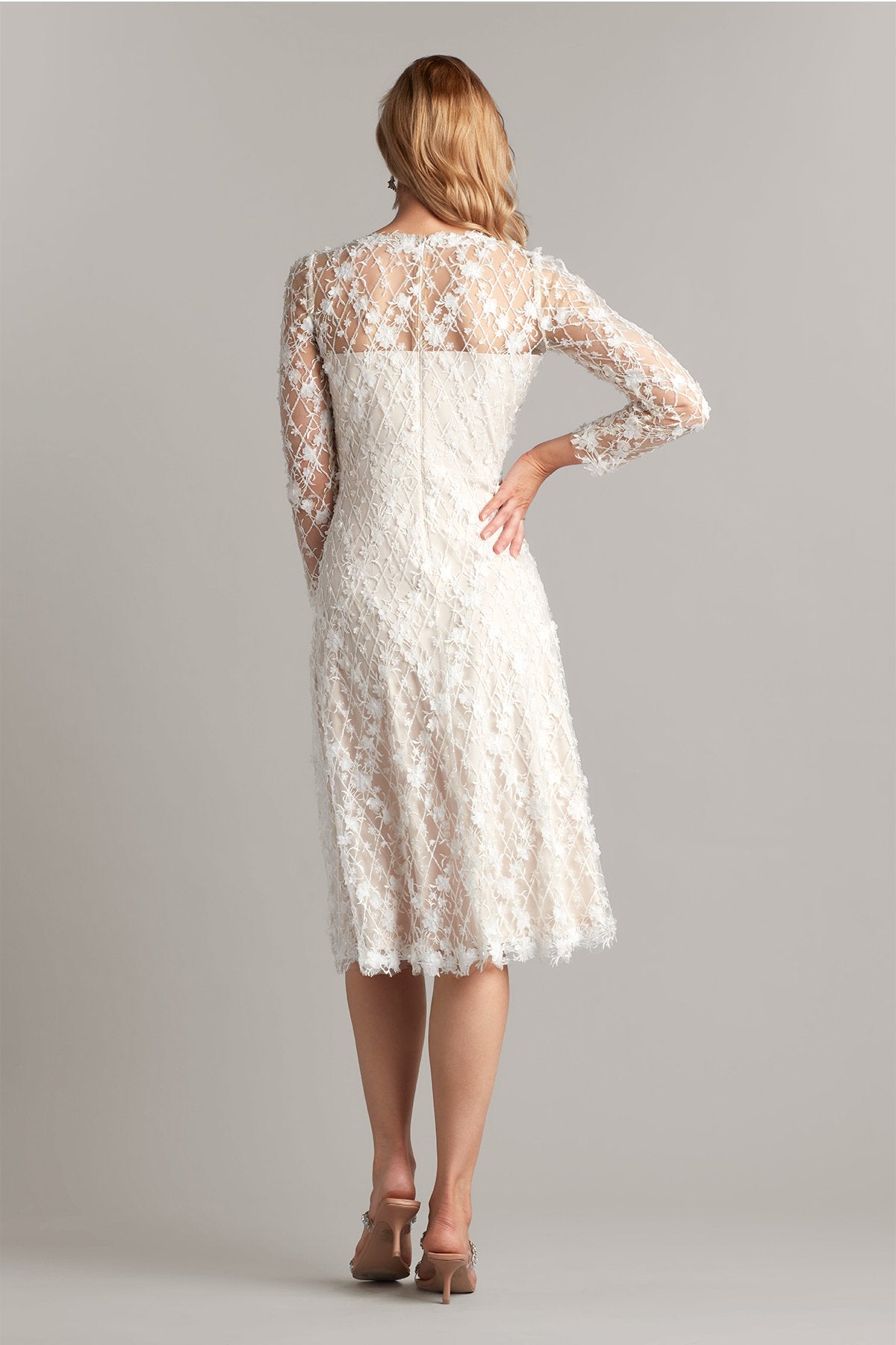 Binx Embroidery Tea-Length Dress