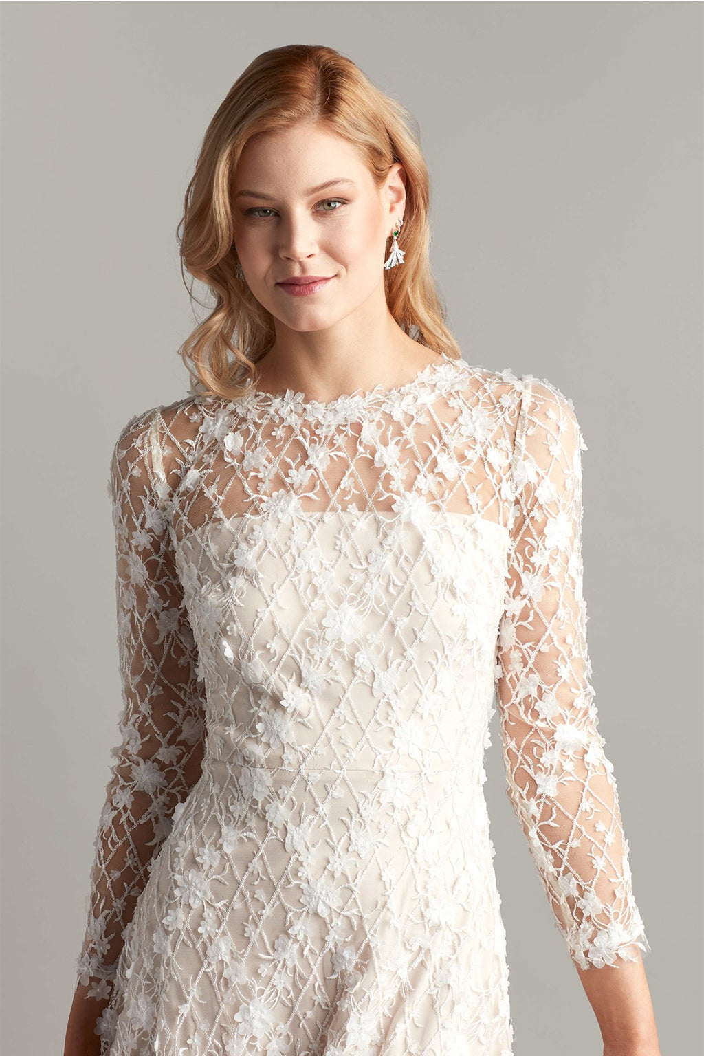 Tadashi Shoji - Binx Embroidery Tea-Length Dress