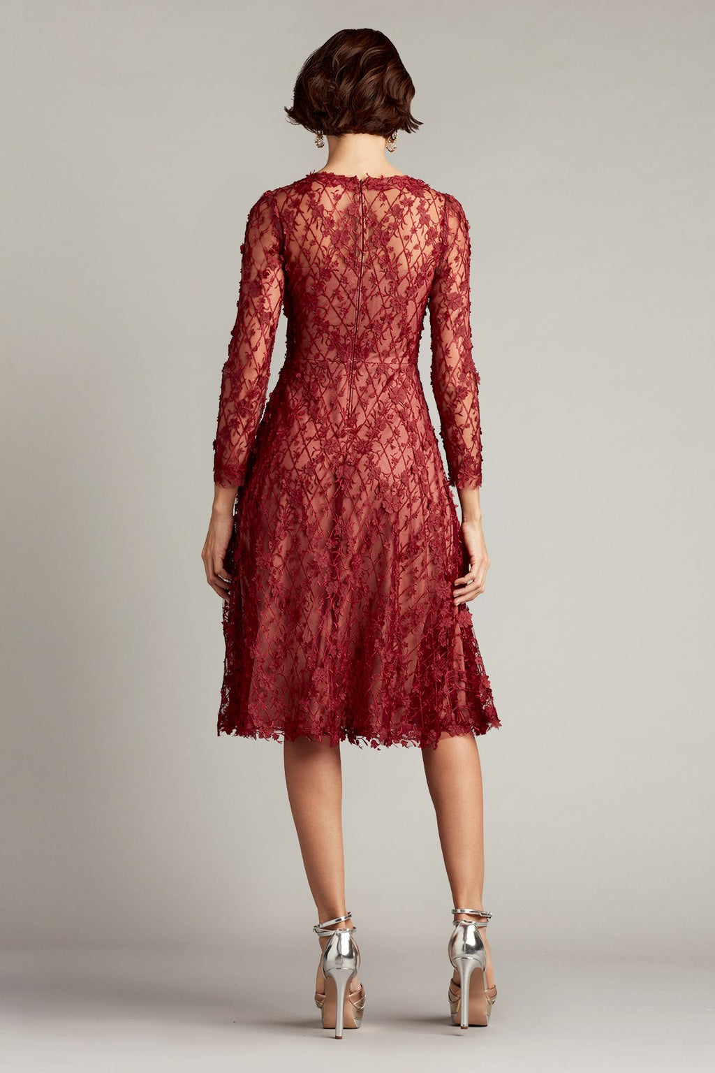 Binx Embroidery Tea-Length Dress