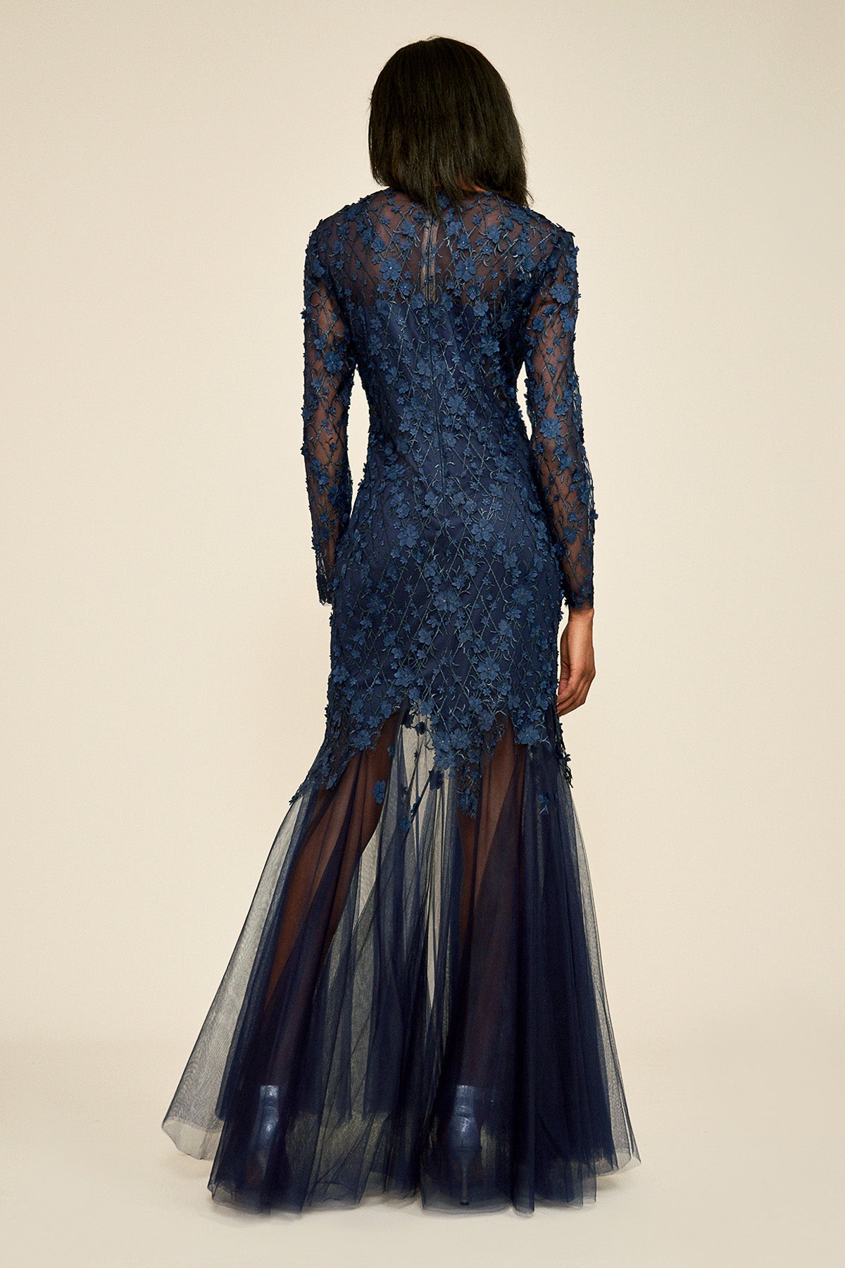 Ruza Embroidered Tulle Gown