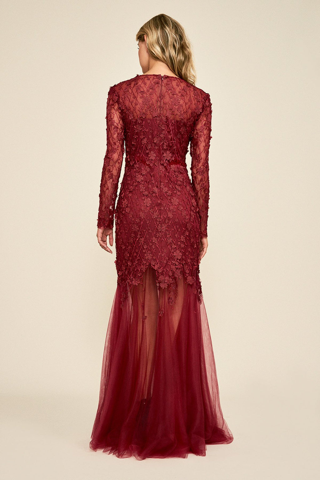 Ruza Embroidered Tulle Gown