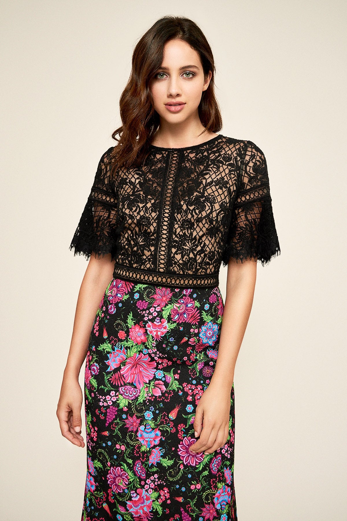Tadashi Shoji - Morgana Printed Crepe Gown