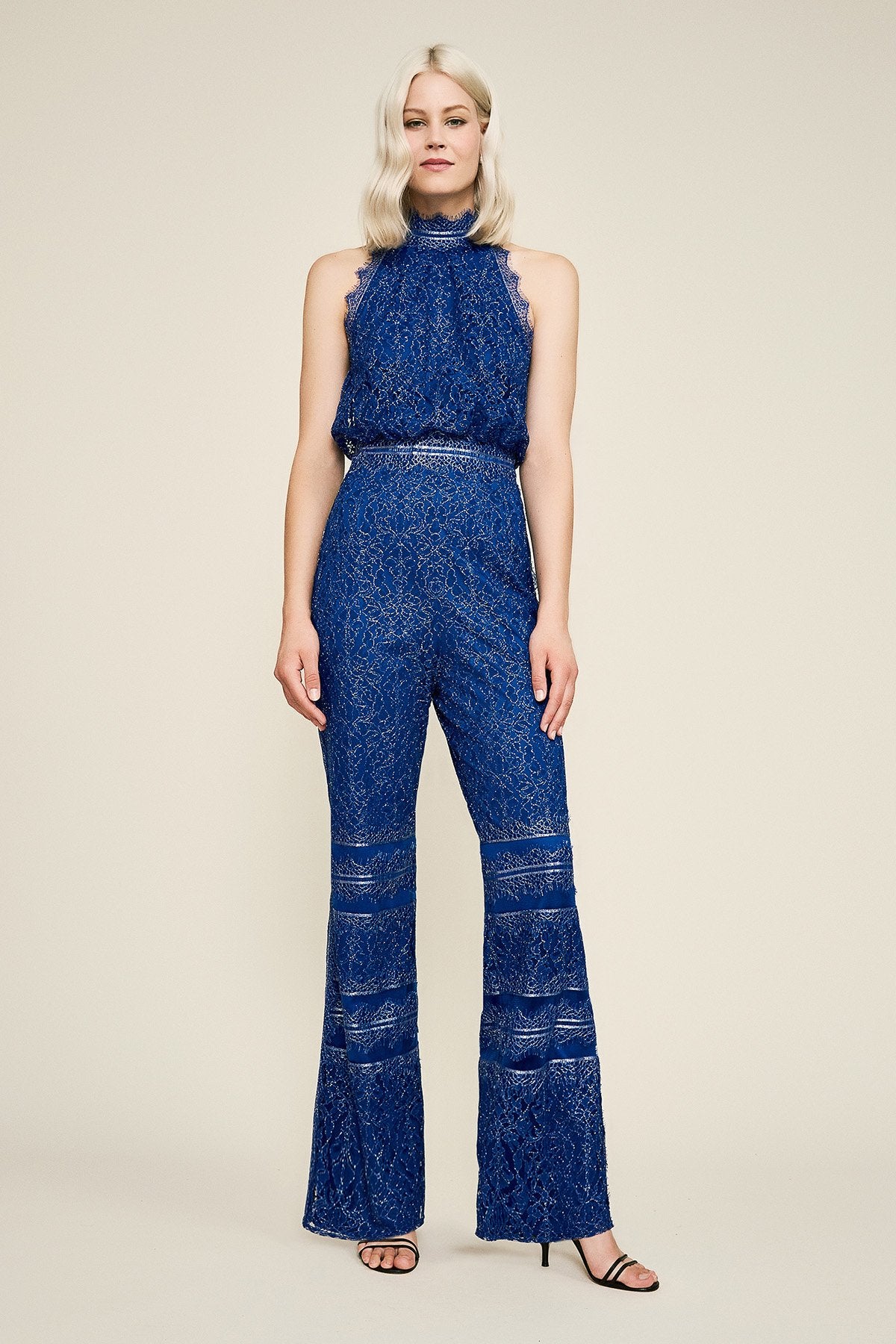 Kaius Metallic Lace Jumpsuit