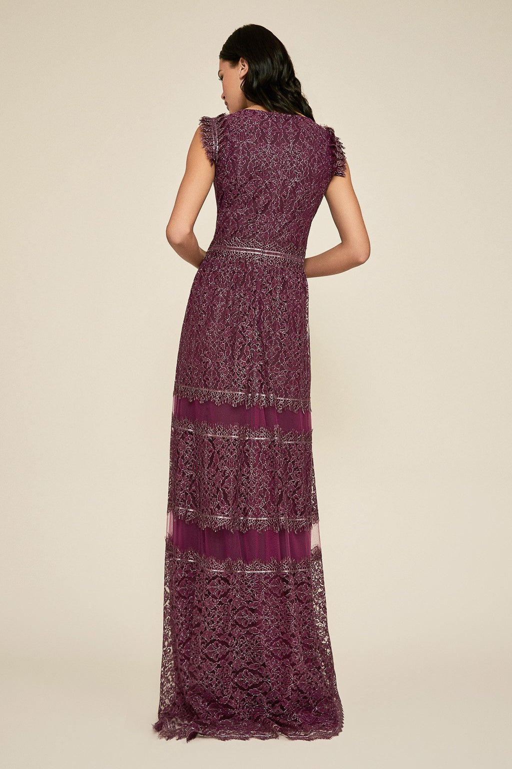 Tadashi Shoji - Festus Sleeveless Lace Gown