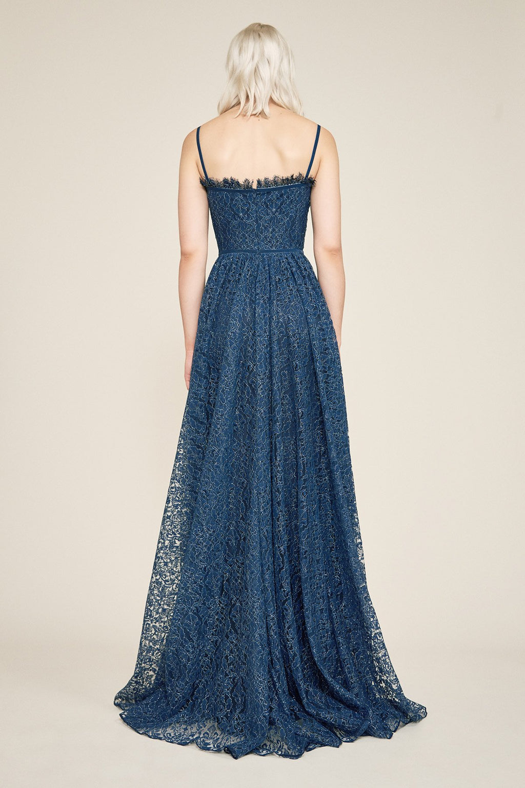 Tadashi Shoji - Caelia Metallic Lace Gown