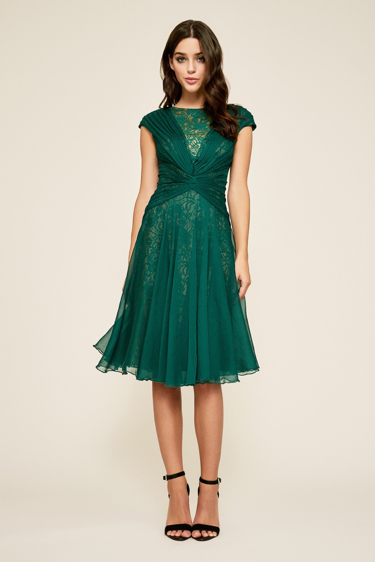 Tadashi Shoji - Pavey Lace & Chiffon Dress
