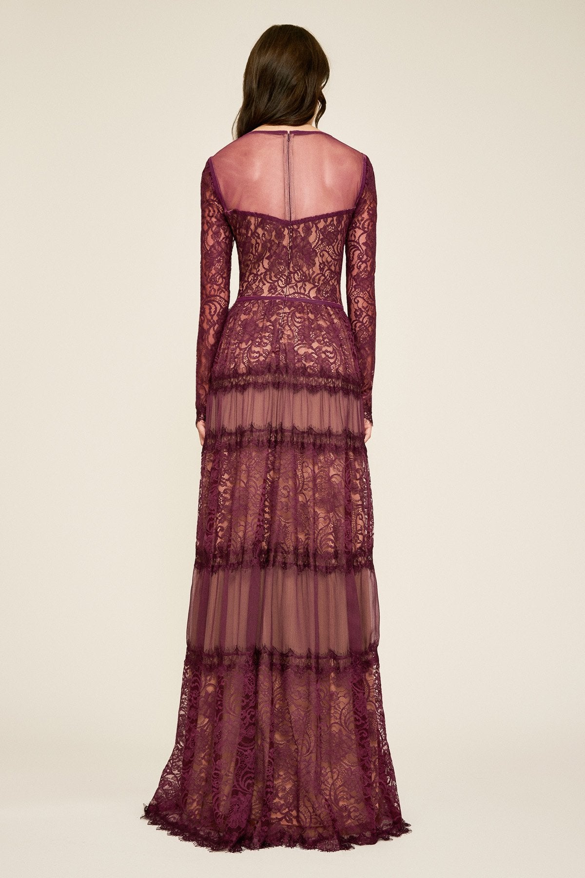 Tadashi Shoji - Tatiana Long-Sleeve Lace Gown