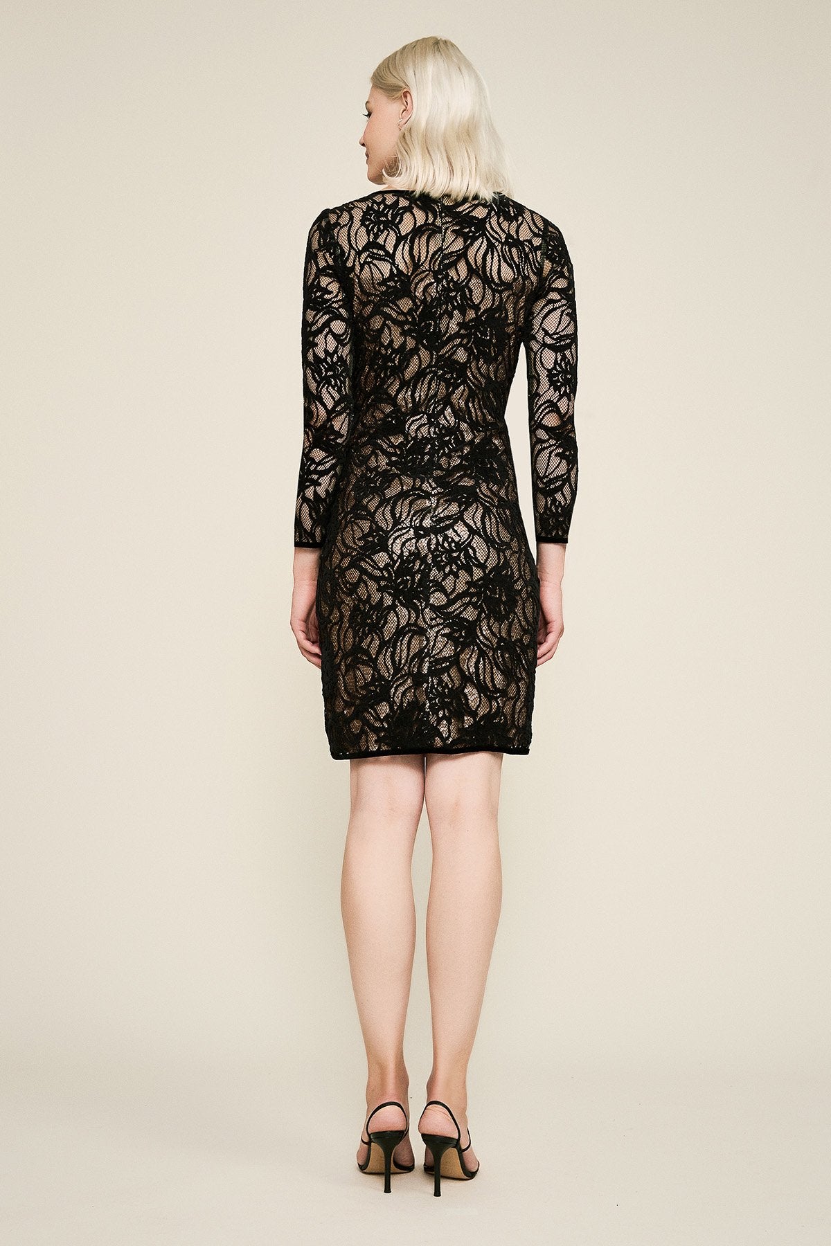 Tadashi Shoji - Vita Sequin Lace-Over Dress