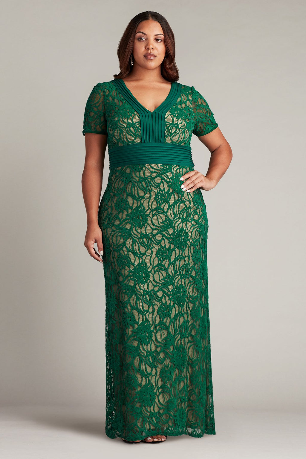 Tadashi Shoji - Cloelia Lace Gown - PLUS SIZE