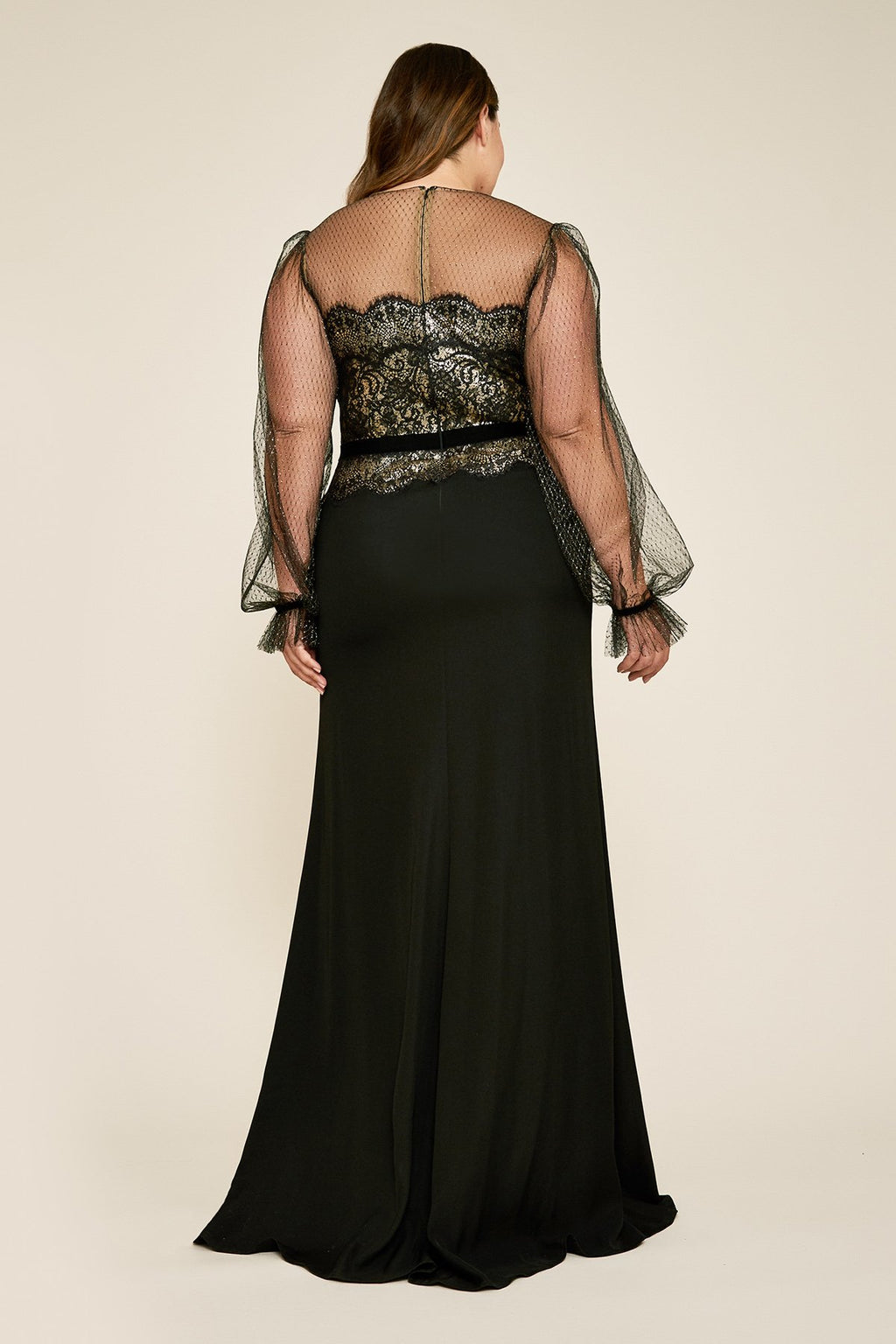 Tadashi Shoji - Adele Long-Sleeve Gown - PLUS SIZE