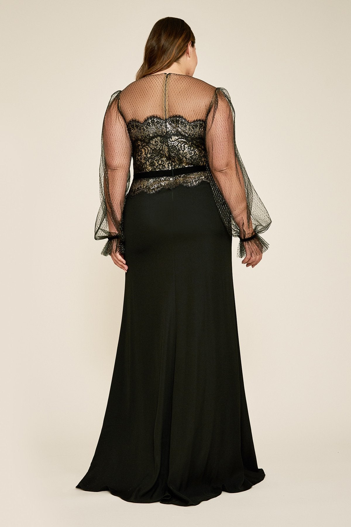 Tadashi Shoji - Adele Long-Sleeve Gown - PLUS SIZE