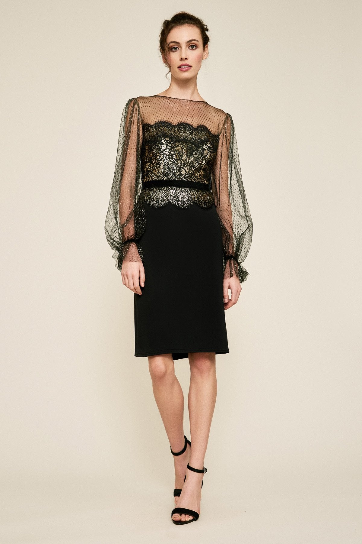 Tadashi Shoji - Adele Long-Sleeve Dress