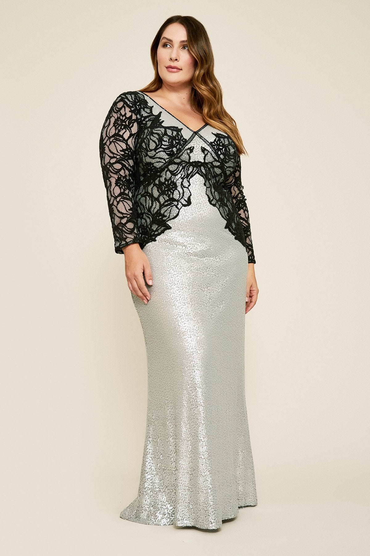 Vulcan Lace Sequin Gown