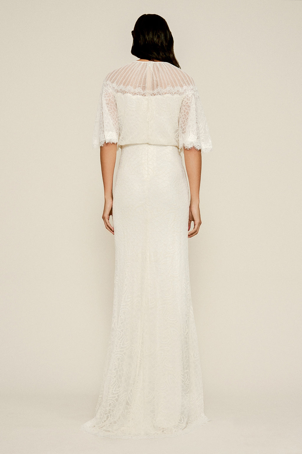 Tadashi Shoji - Caspian Lace Gown with Overlay