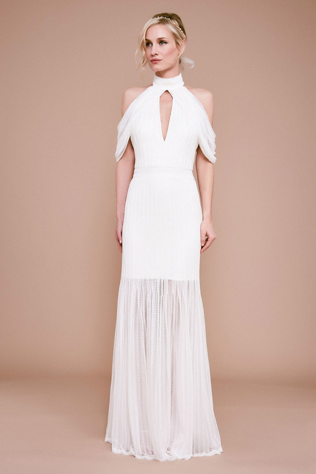 Tadashi Shoji - Alcott Cold-Shoulder Corded Lace Gown