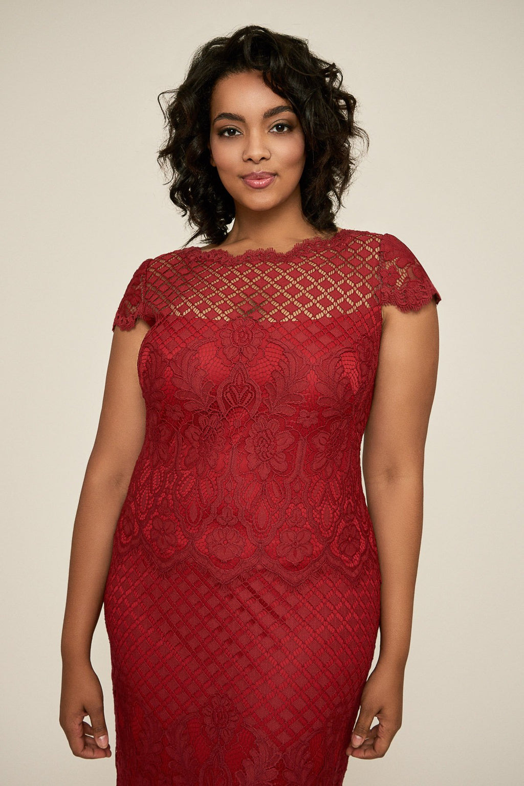 Bazil Sheath Lace Dress - PLUS SIZE