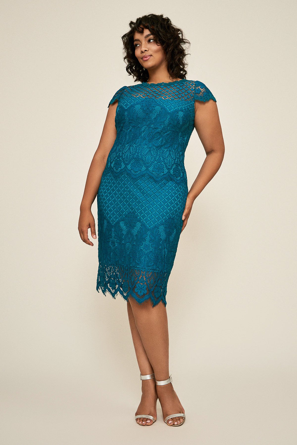 Bazil Sheath Lace Dress - PLUS SIZE