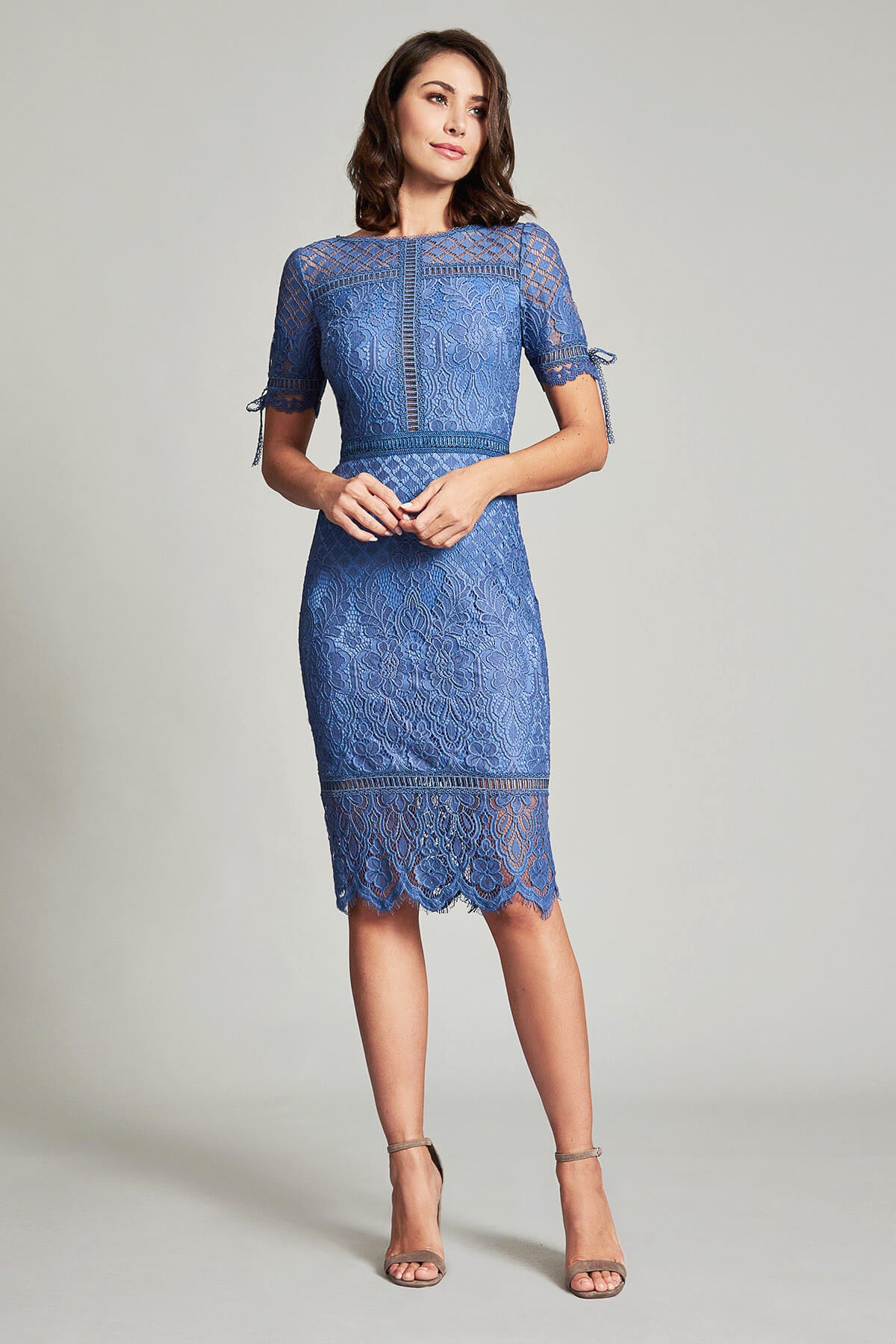 Bobek Lace Tea-Length Dress