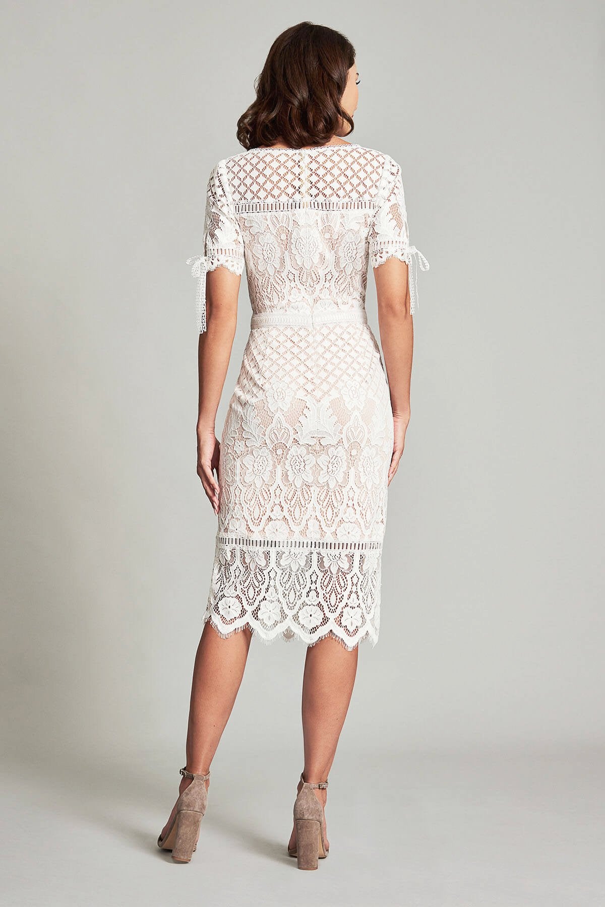 Bobek Lace Tea-Length Dress
