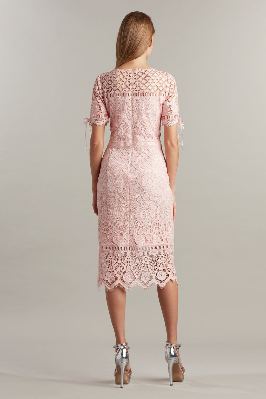 Bobek Lace Tea-Length Dress