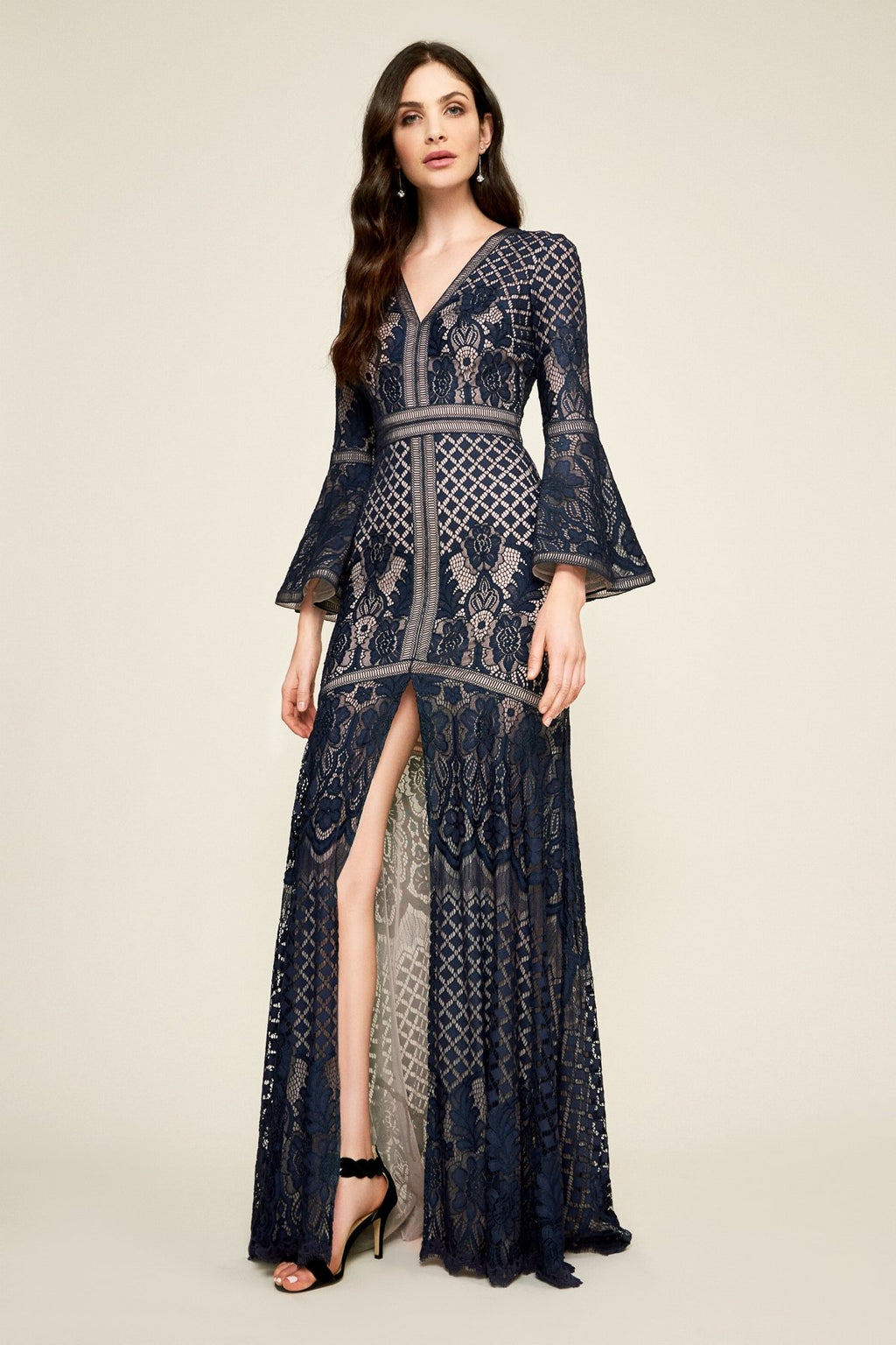 Tadashi Shoji - Emeric Slit Lace Gown