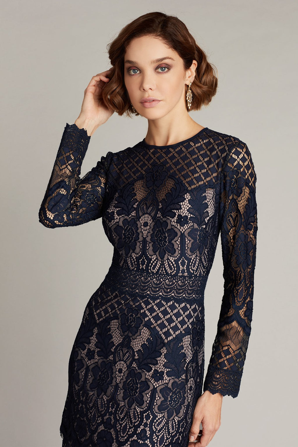 Benes Allover Lace Gown