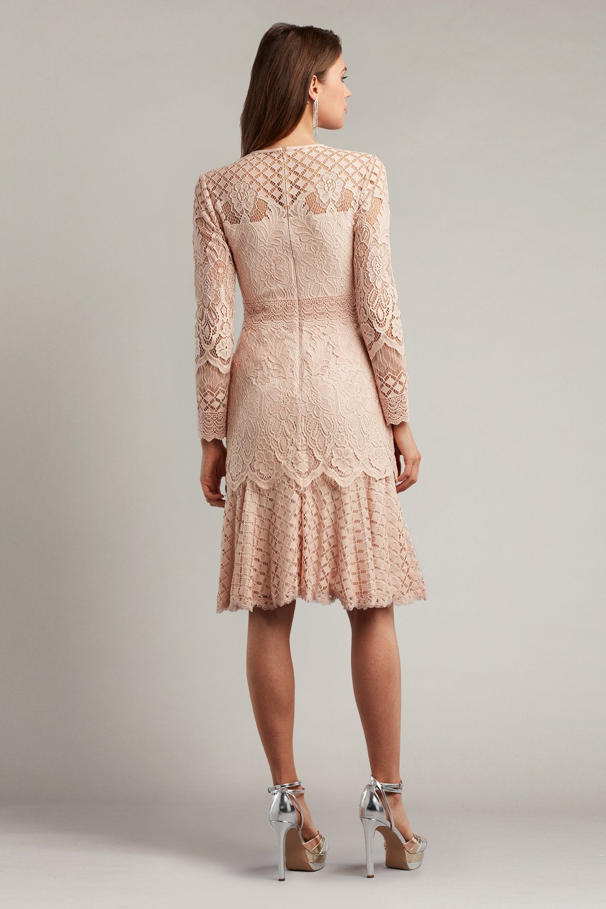 Barron Long-Sleeve Lace Dress