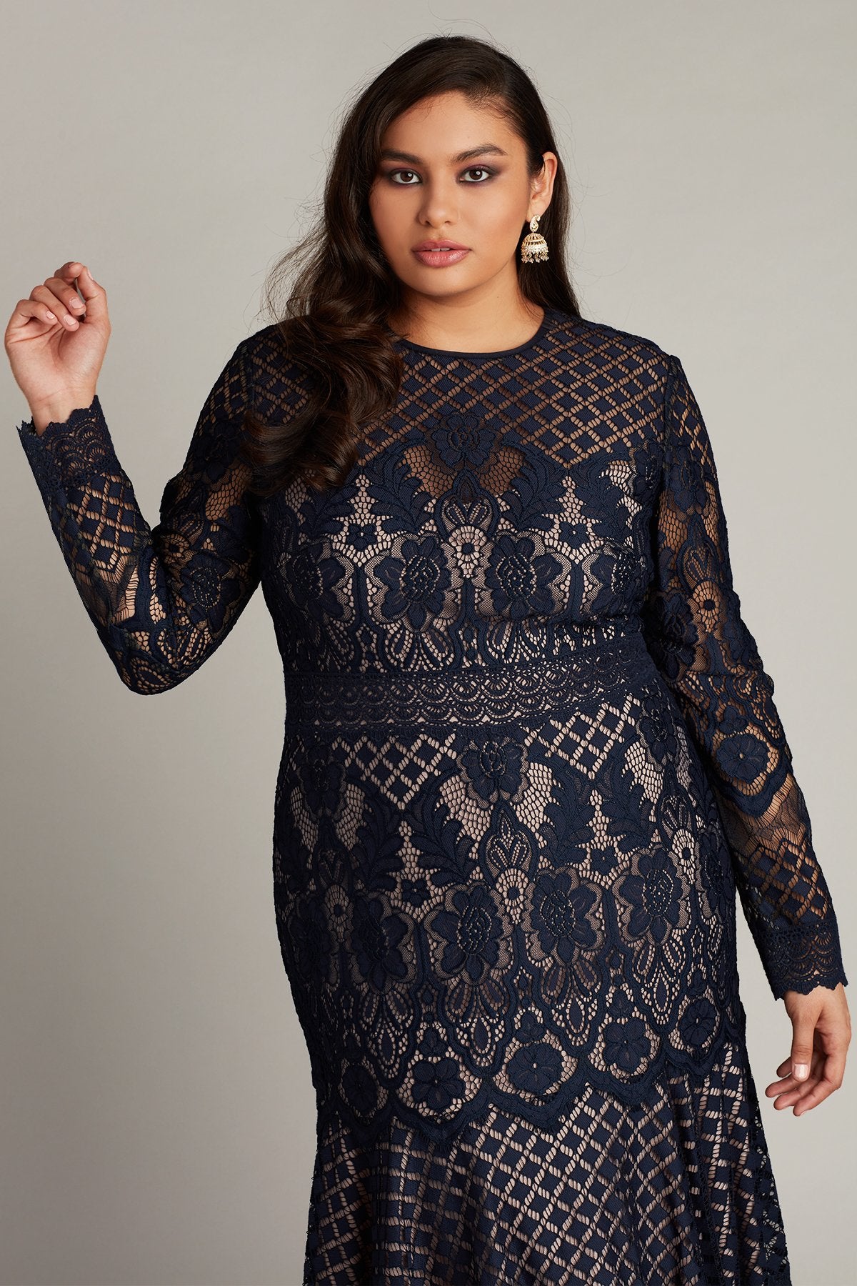 Lila Neoprene & Lace Dress