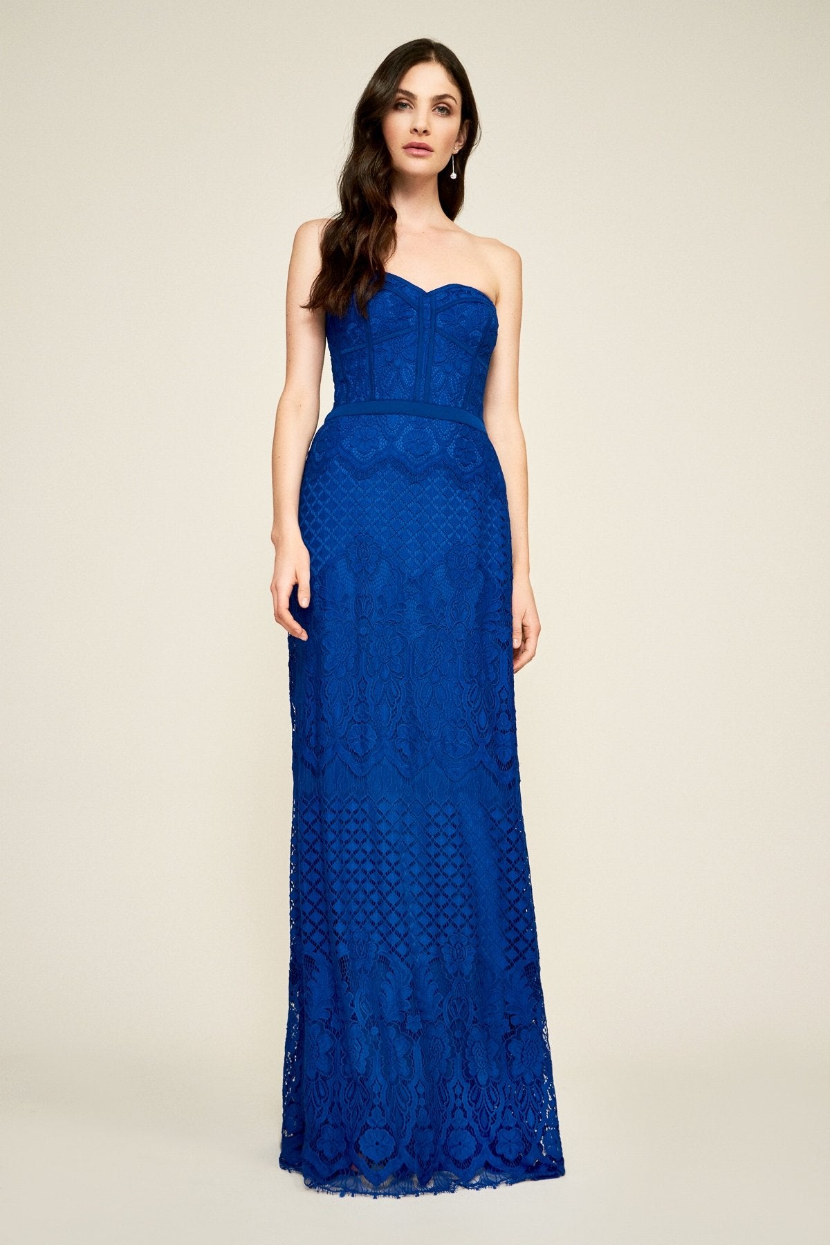 Tadashi Shoji - Prima Strapless Lace Gown