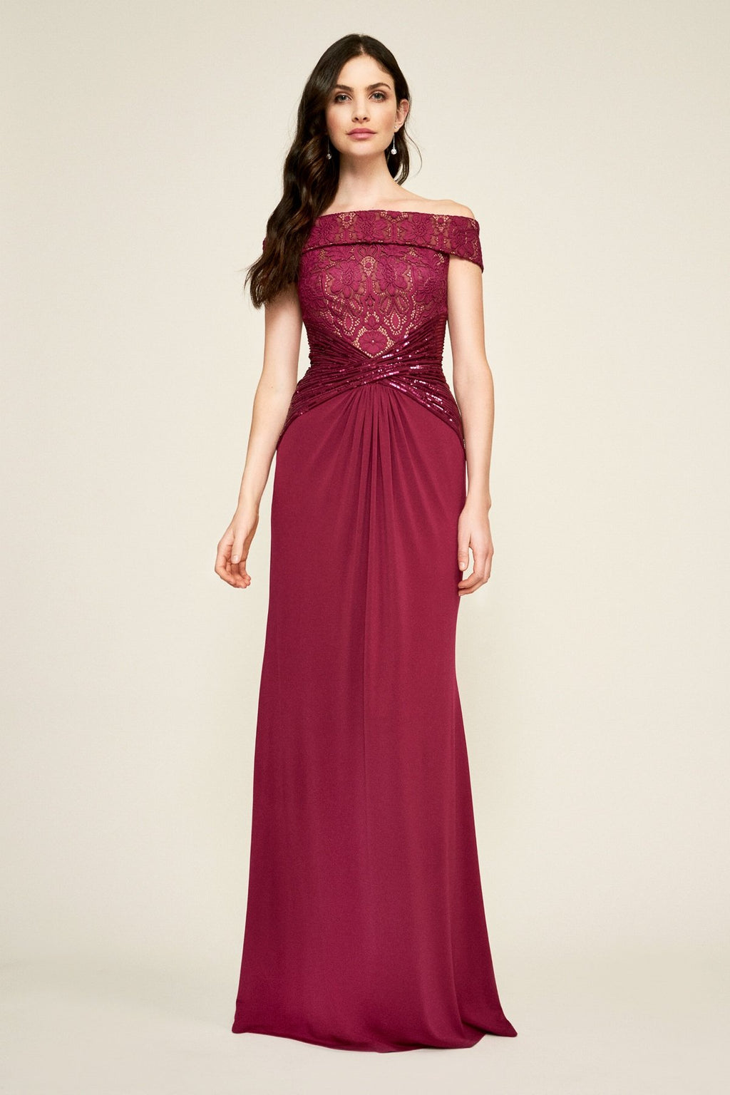 Tadashi Shoji - Aurelia Jersey Gown - PETITE