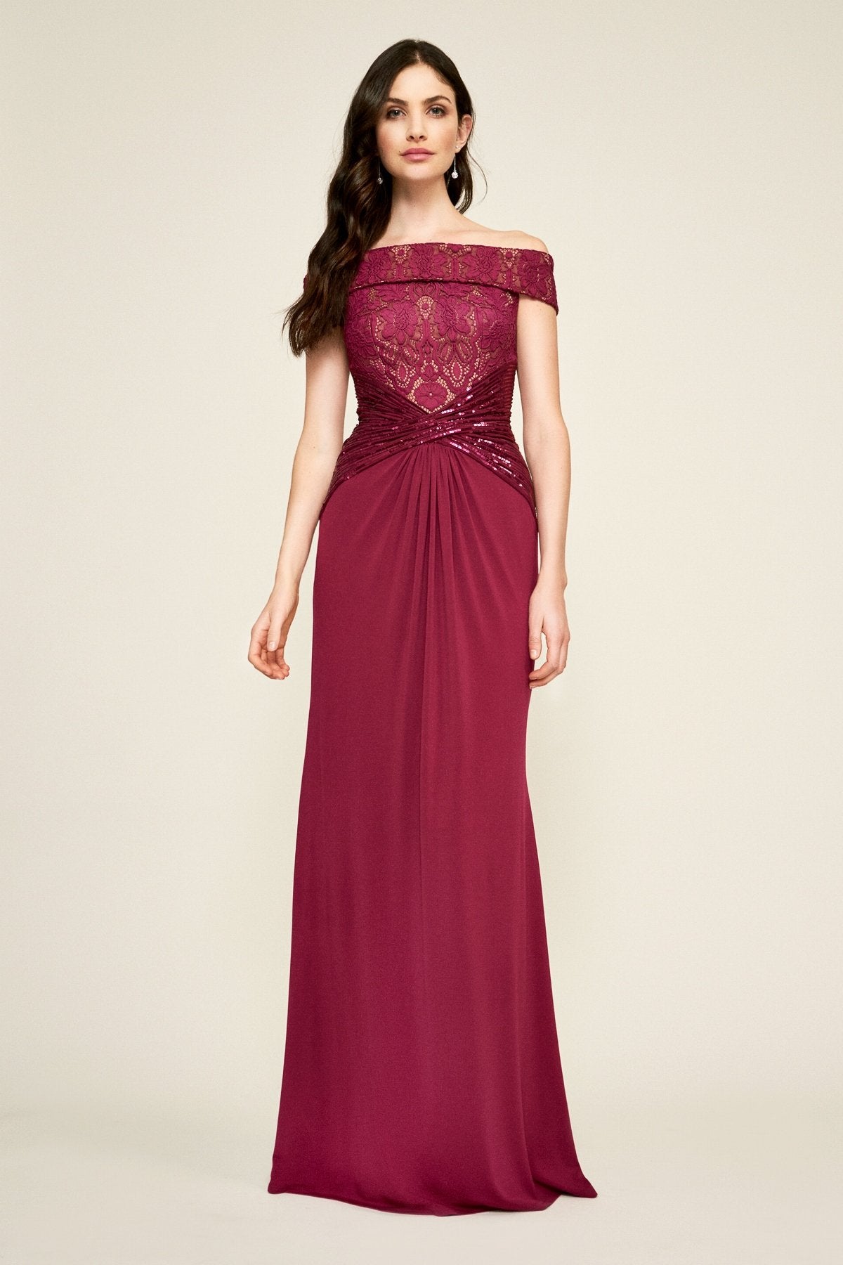 Tadashi Shoji - Aurelia Jersey Gown - PETITE