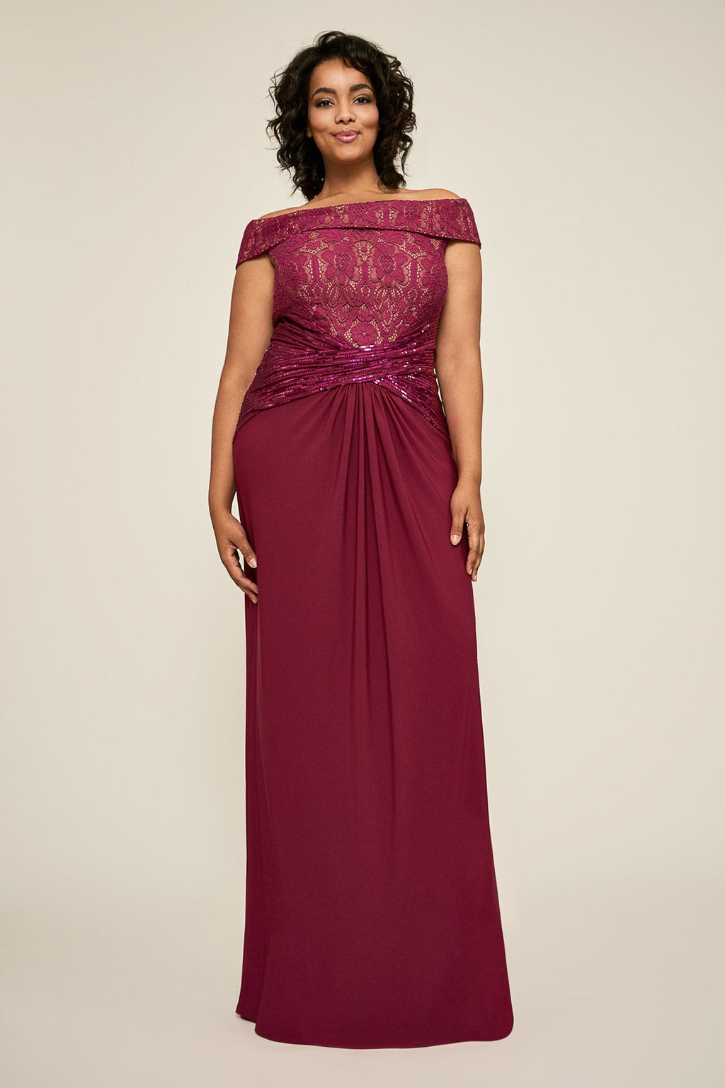 Tadashi Shoji - Aurelia Jersey Gown - PLUS SIZE