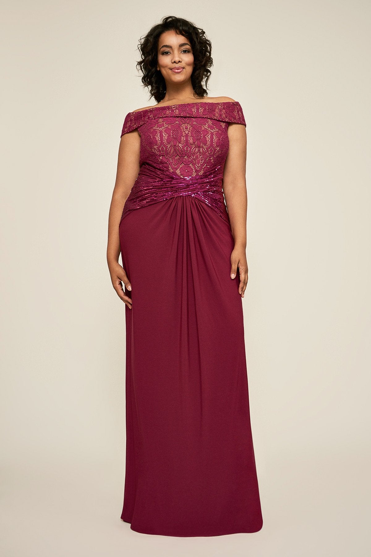 Tadashi Shoji - Aurelia Jersey Gown - PLUS SIZE