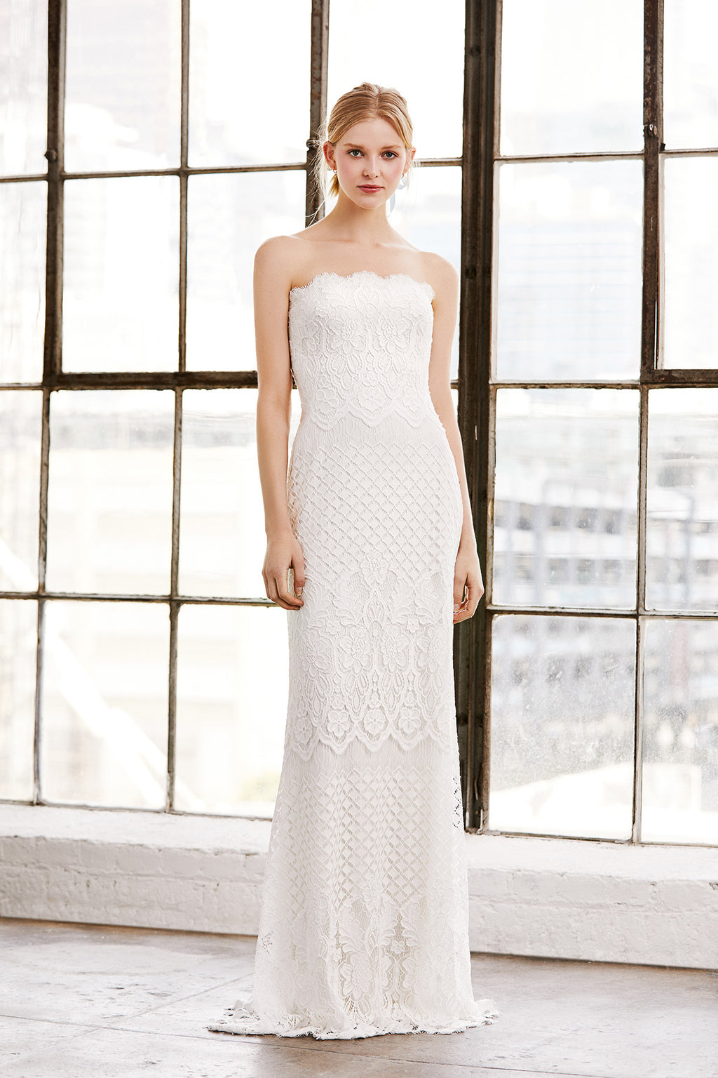 Tadashi Shoji - Duncan Strapless Lace Gown