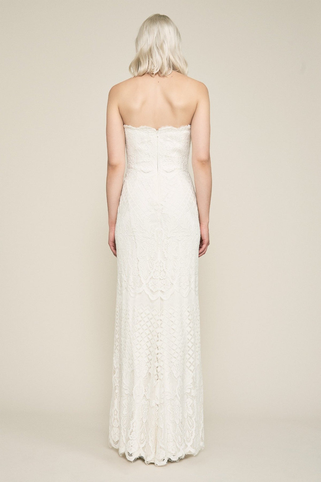 Tadashi Shoji - Duncan Strapless Lace Gown