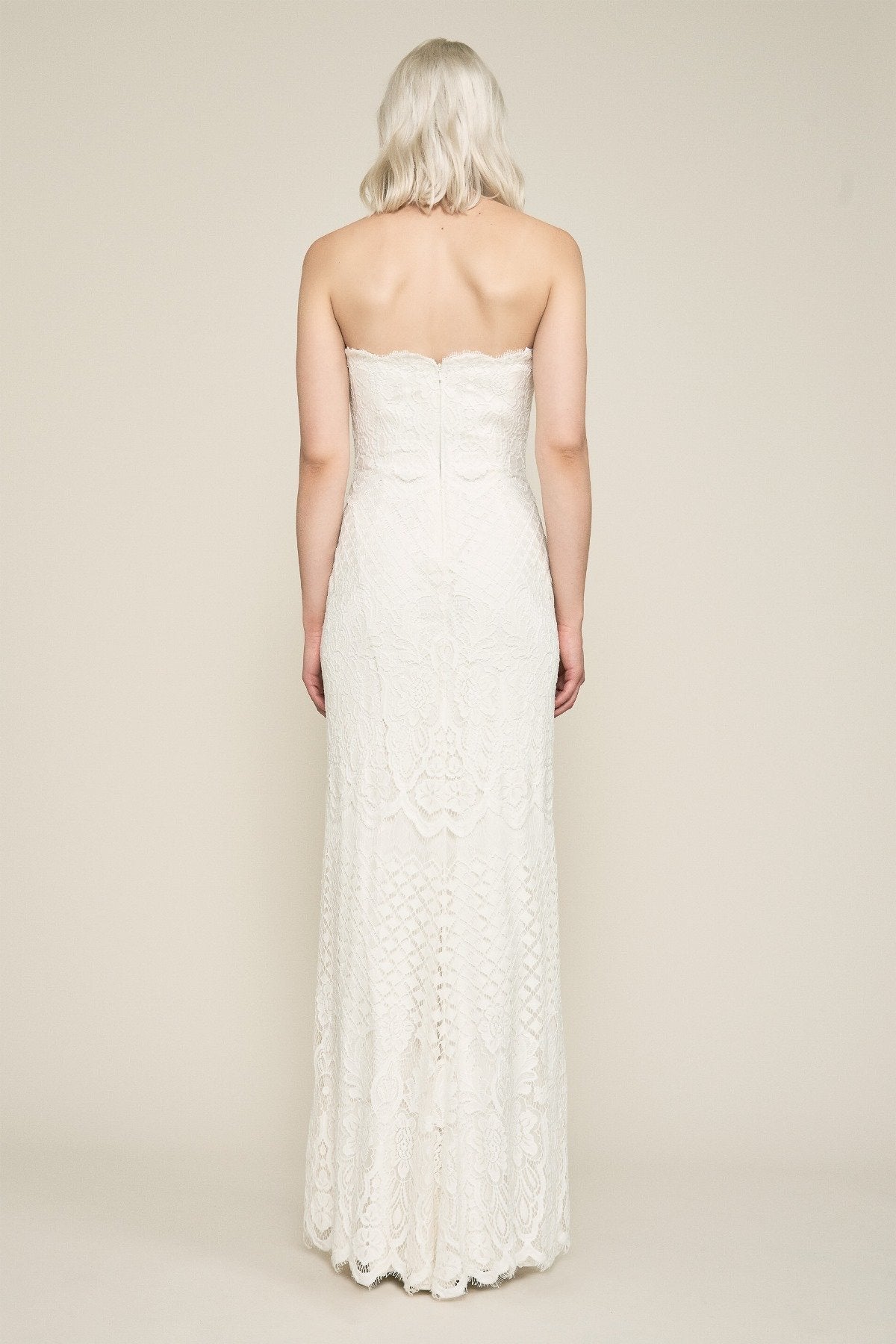 Tadashi Shoji - Duncan Strapless Lace Gown