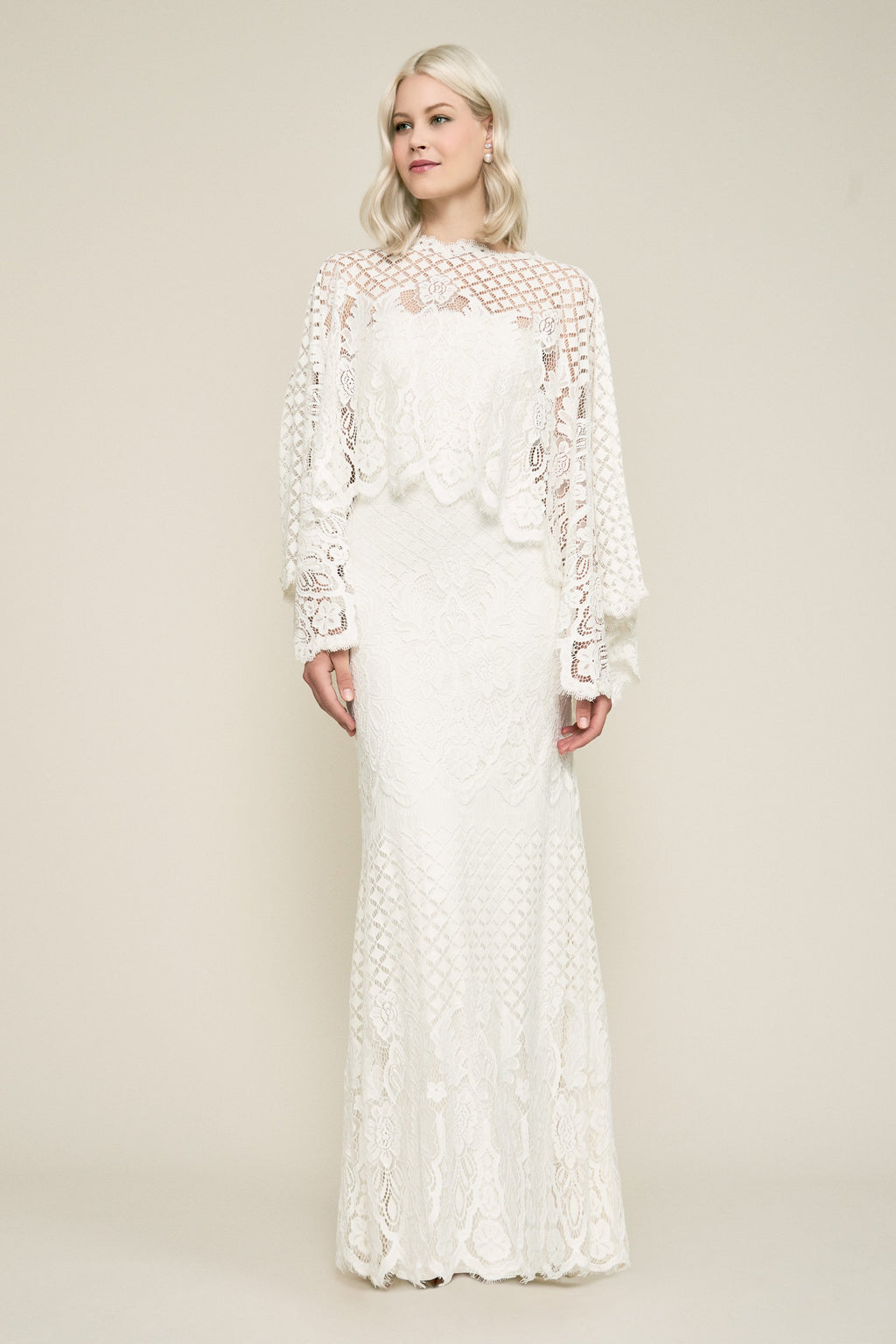 Tadashi Shoji - Murray Lace Overlay Cape