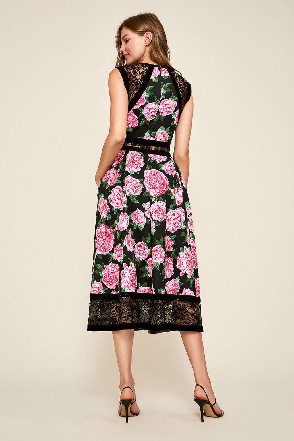 Florent Neoprene Tea-Length Dress