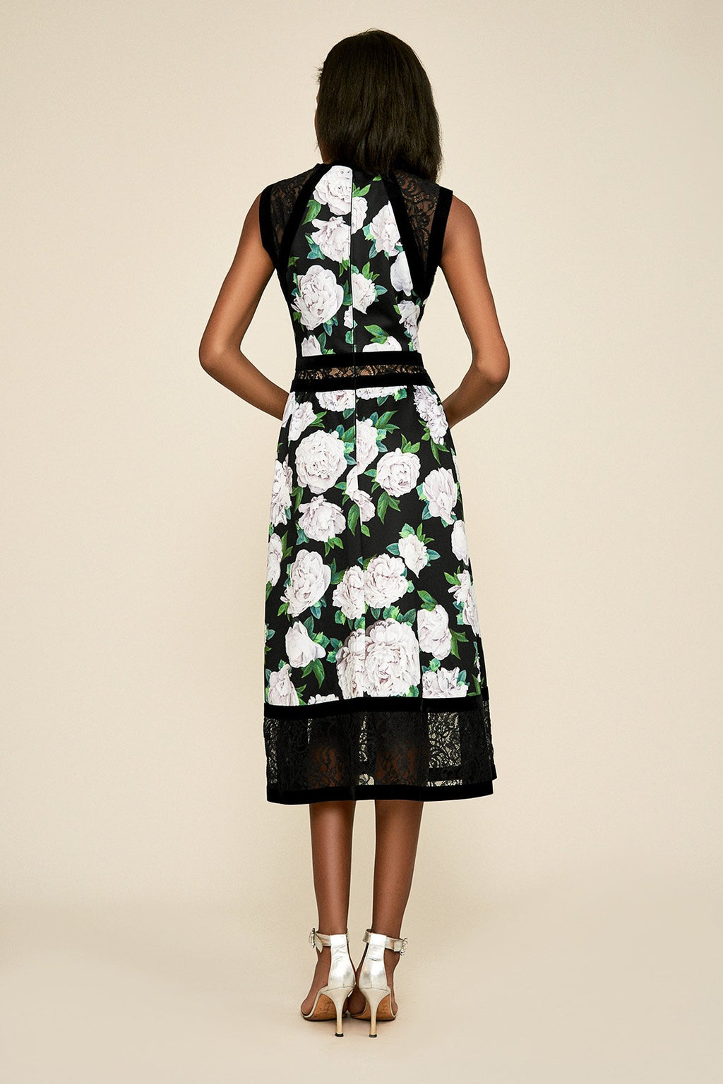 Florent Neoprene Tea-Length Dress