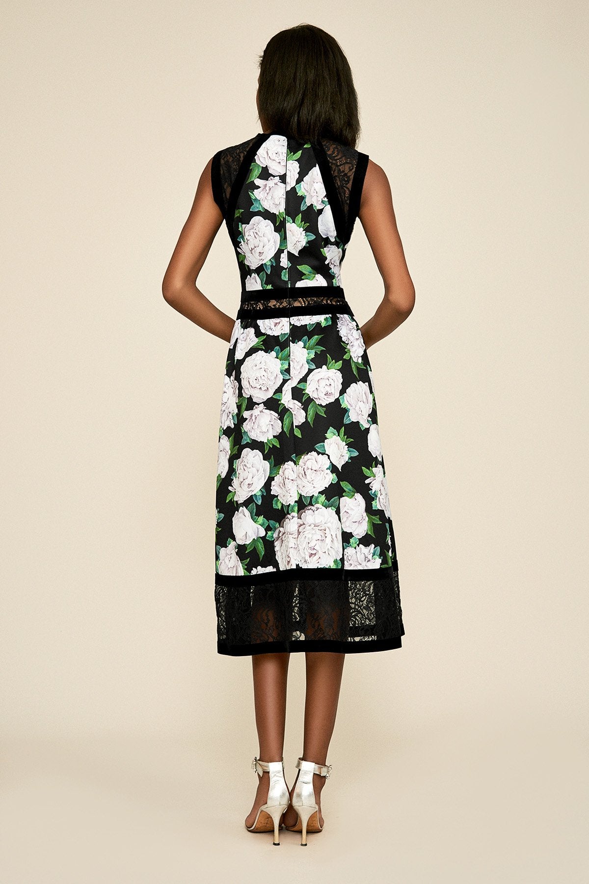 Florent Neoprene Tea-Length Dress