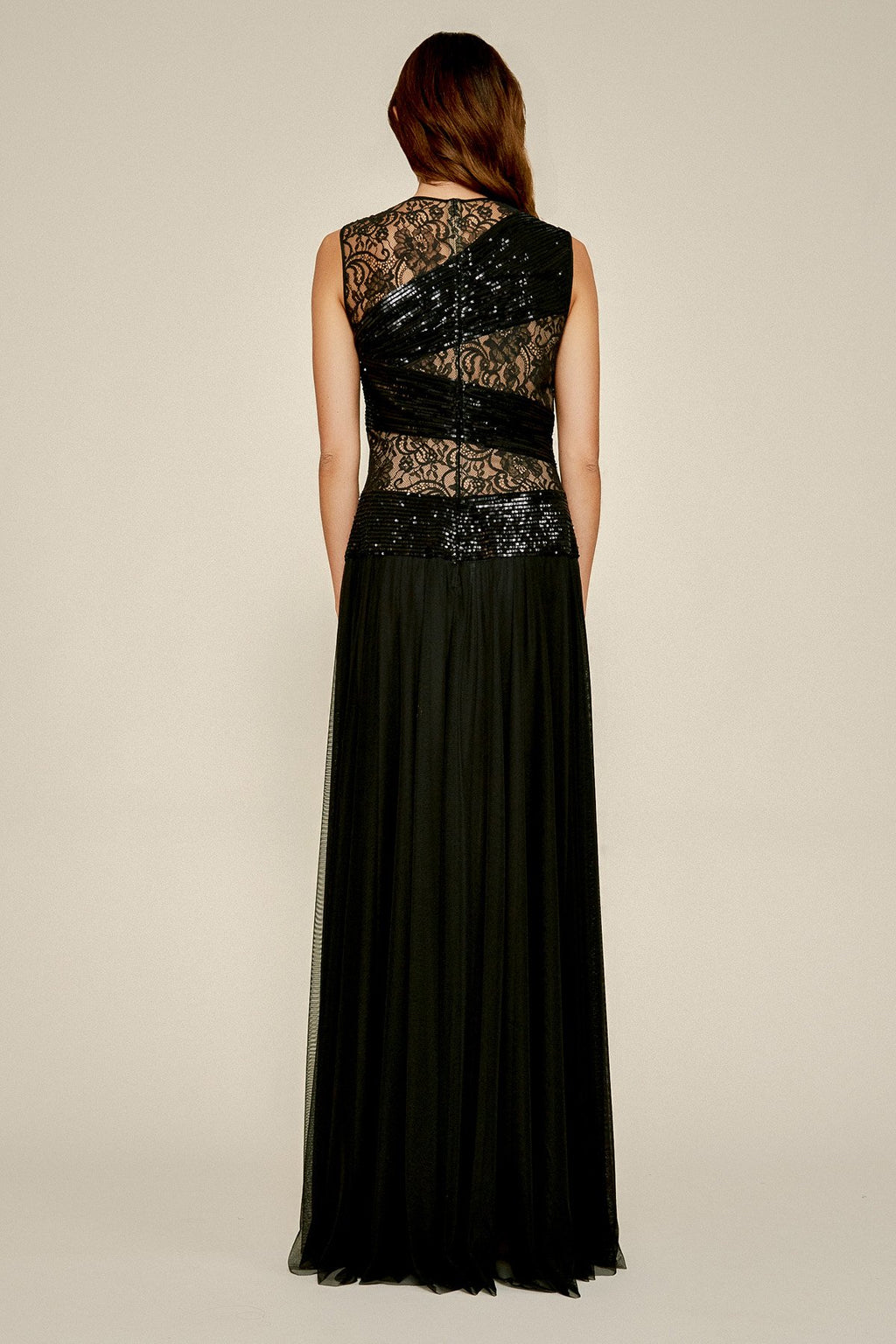 Tadashi Shoji - Salacia Chiffon Sequin Gown