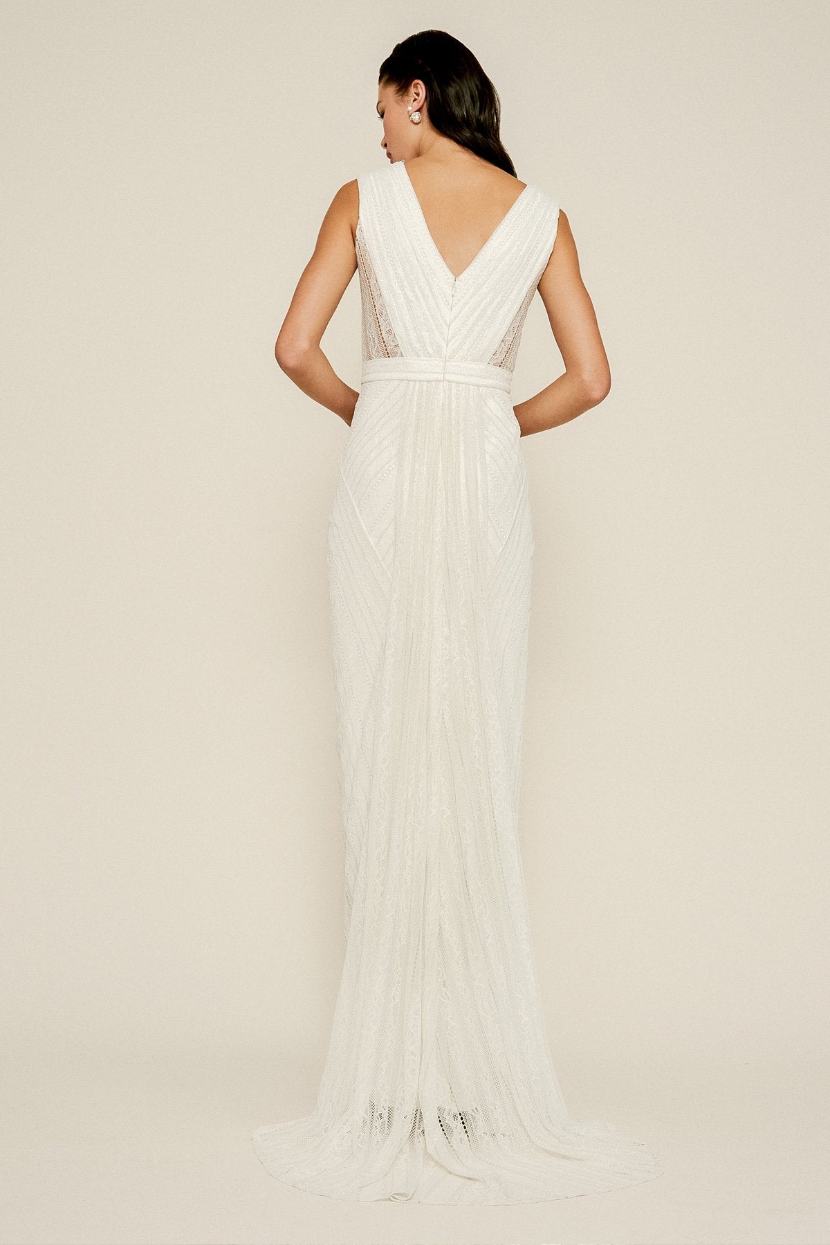 Tadashi Shoji - Killian Slit Lace Gown