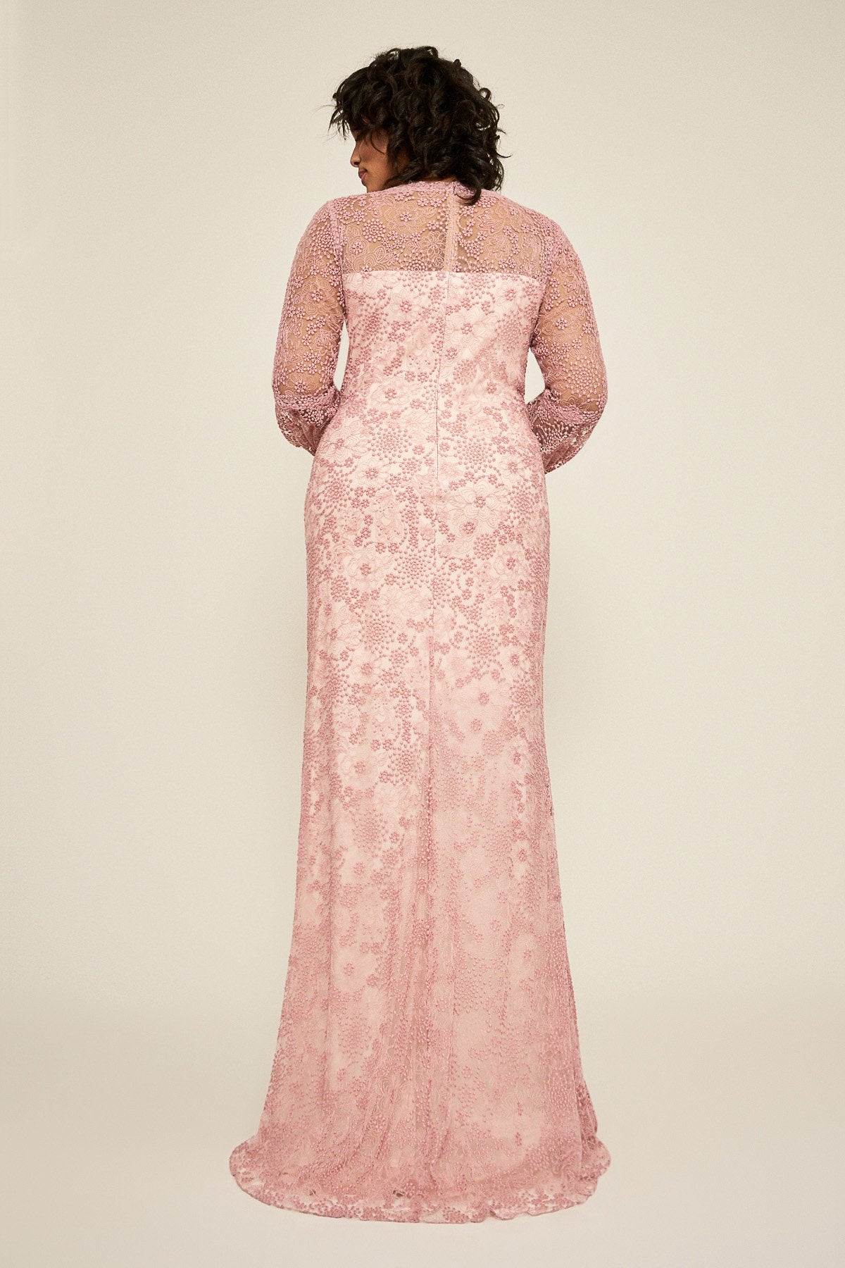 Neriah Long-Sleeve Lace Gown - PLUS SIZE