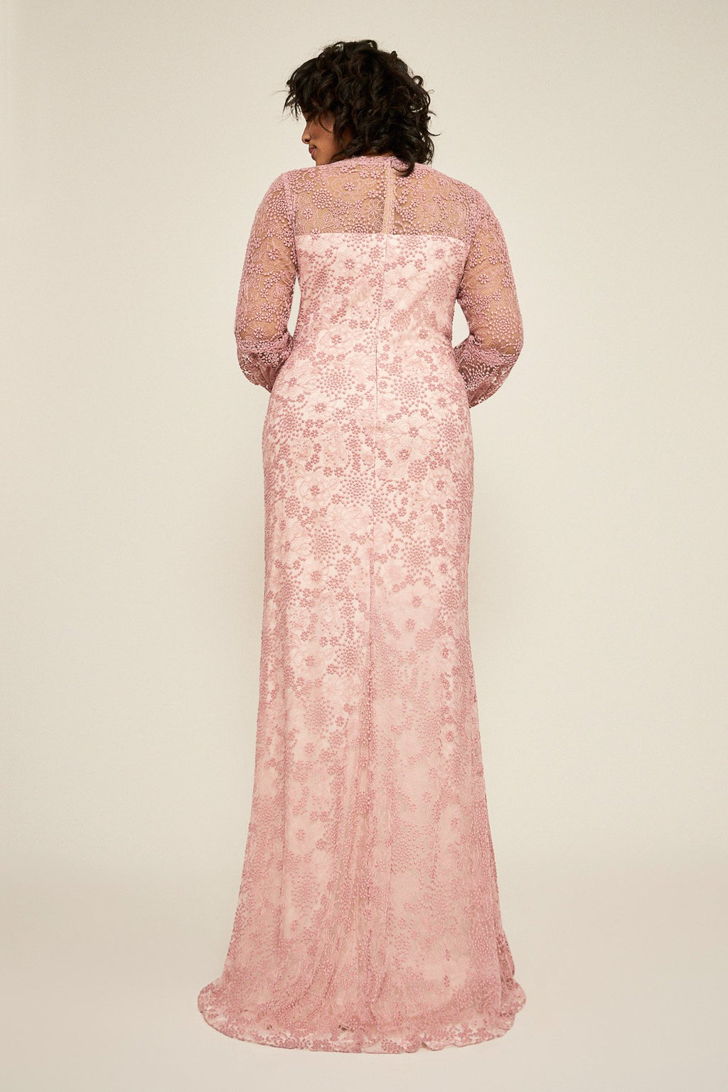 Tadashi Shoji - Neriah Long-Sleeve Lace Gown - PLUS SIZE
