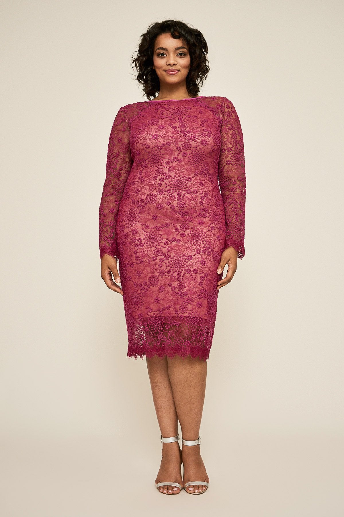 Tadashi Shoji - Evka Lace Embroidered Dress - PLUS SIZE