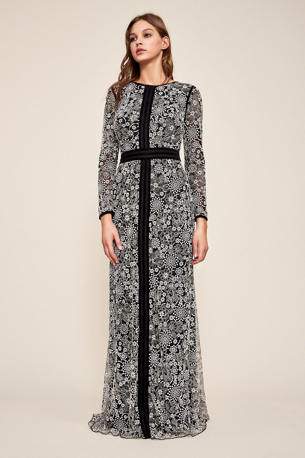 Tadashi Shoji - Polani Floral Lace Gown