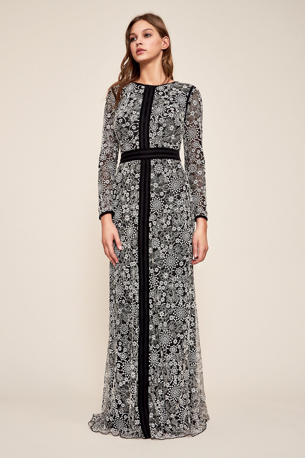 Tadashi Shoji - Polani Floral Lace Gown