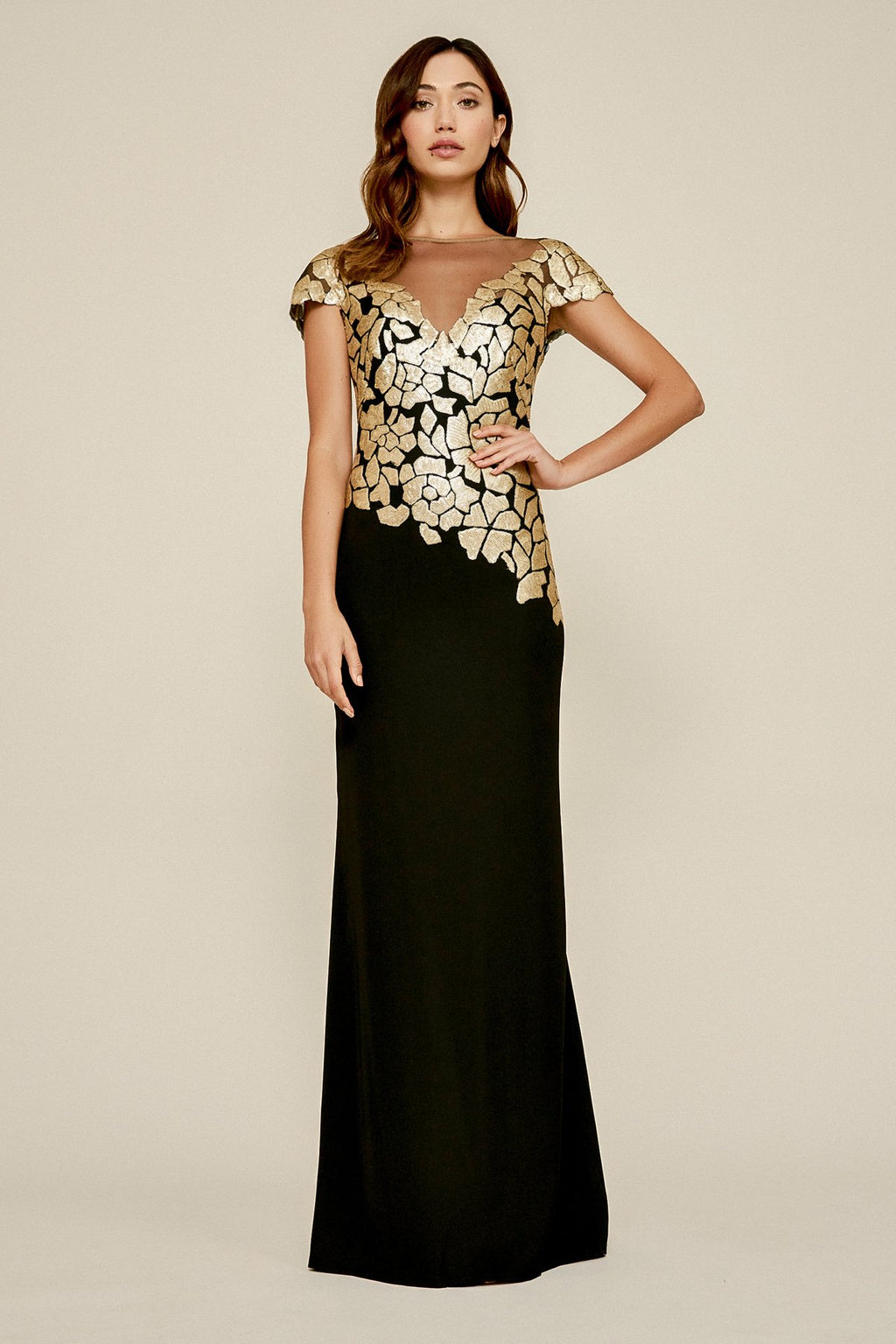Tadashi Shoji - Cappello Sequin Gown - PETITE
